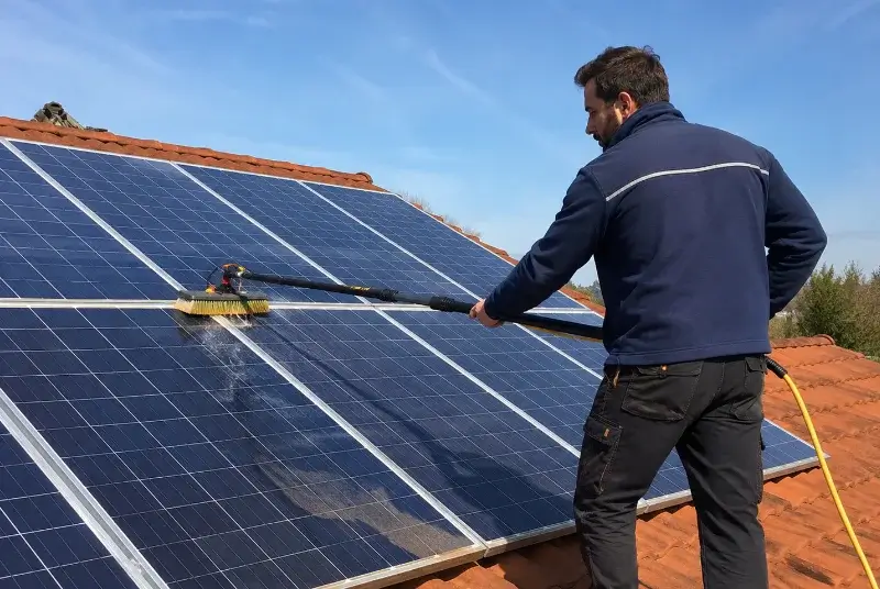 Nettoyage et entretien de panneaux solaires à Angoisse
